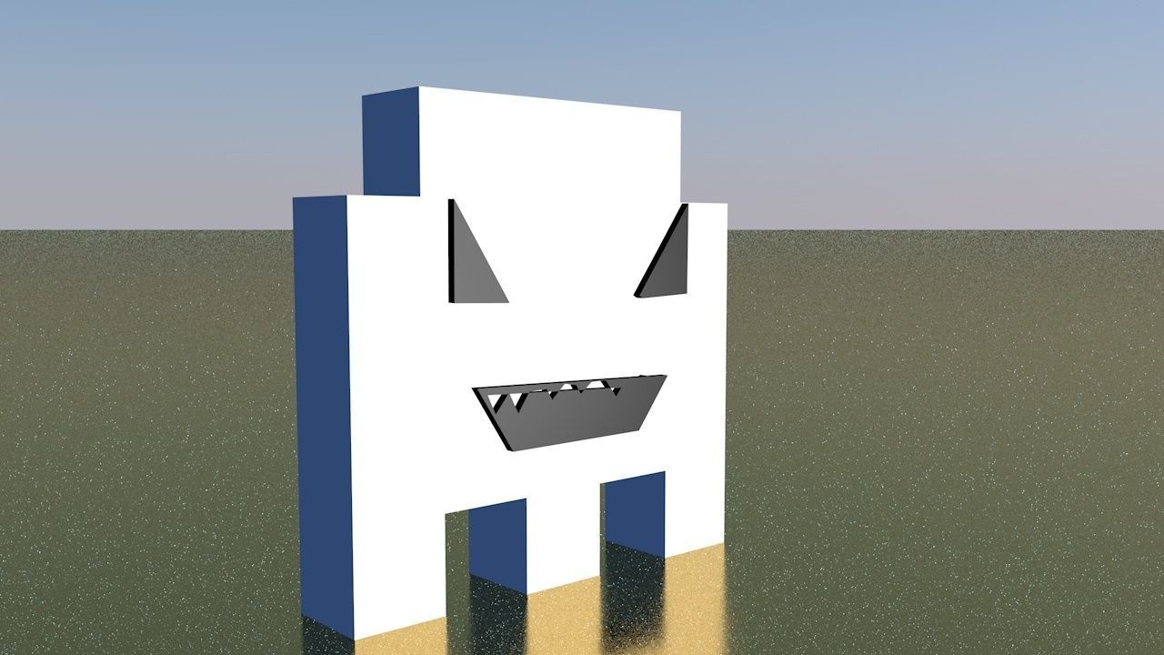 Minecraft Rigged Ghost 3D model_1