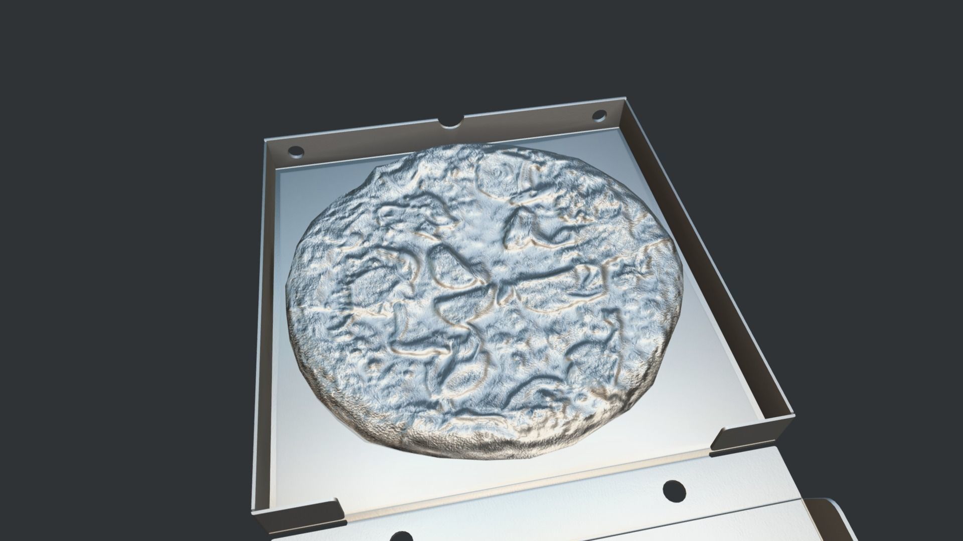 Perfect Pizza Scanned Box PBR GameReady Low-poly 3D model_3