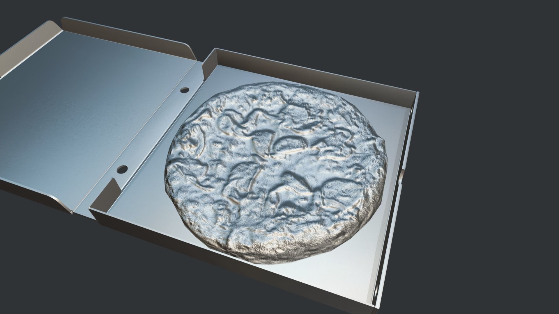 Perfect Pizza Scanned Box PBR GameReady Low-poly 3D model_17