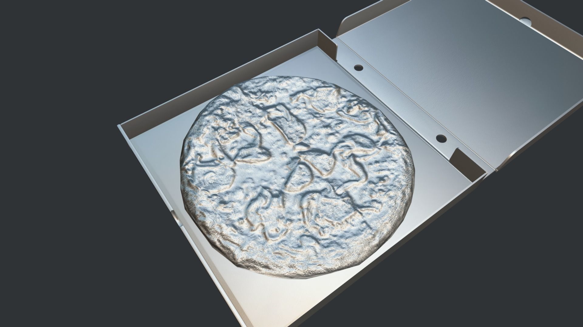 Perfect Pizza Scanned Box PBR GameReady Low-poly 3D model_21