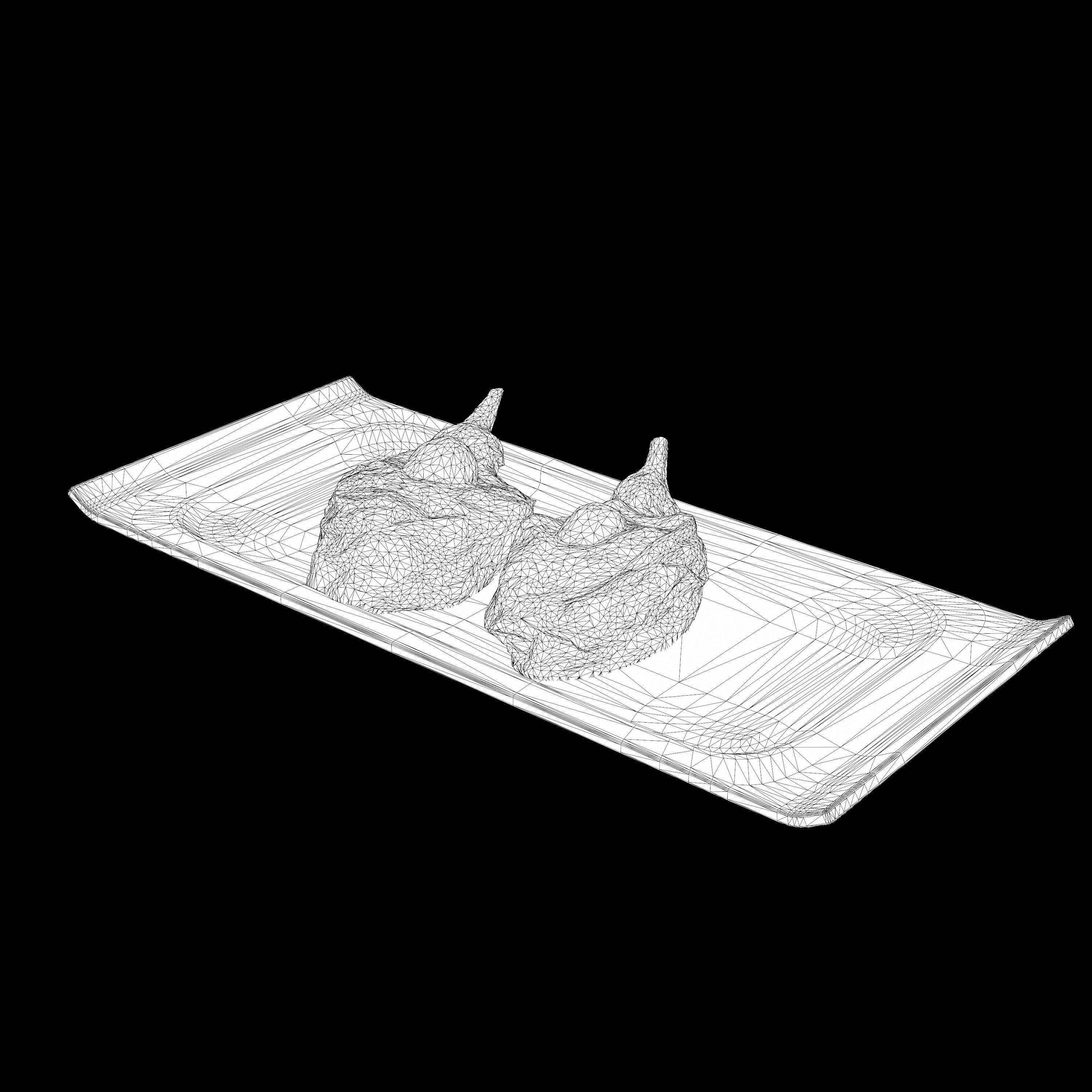 Eggplant  VR AR  low-poly 3d model Low-poly 3D model_11