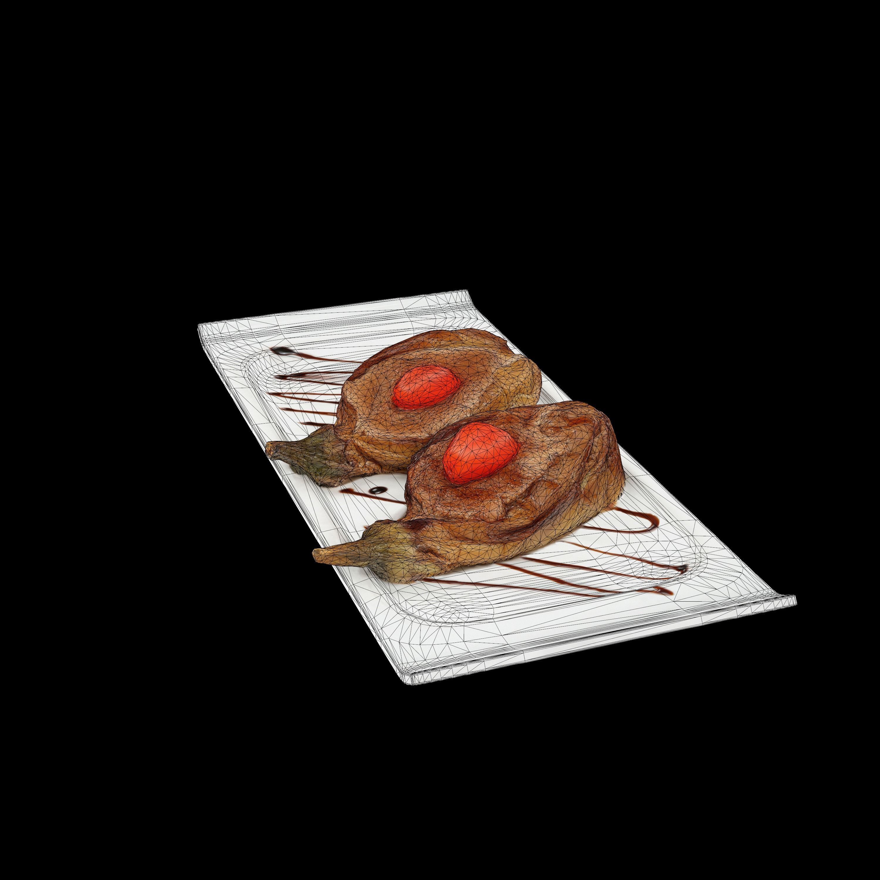 Eggplant  VR AR  low-poly 3d model Low-poly 3D model_15