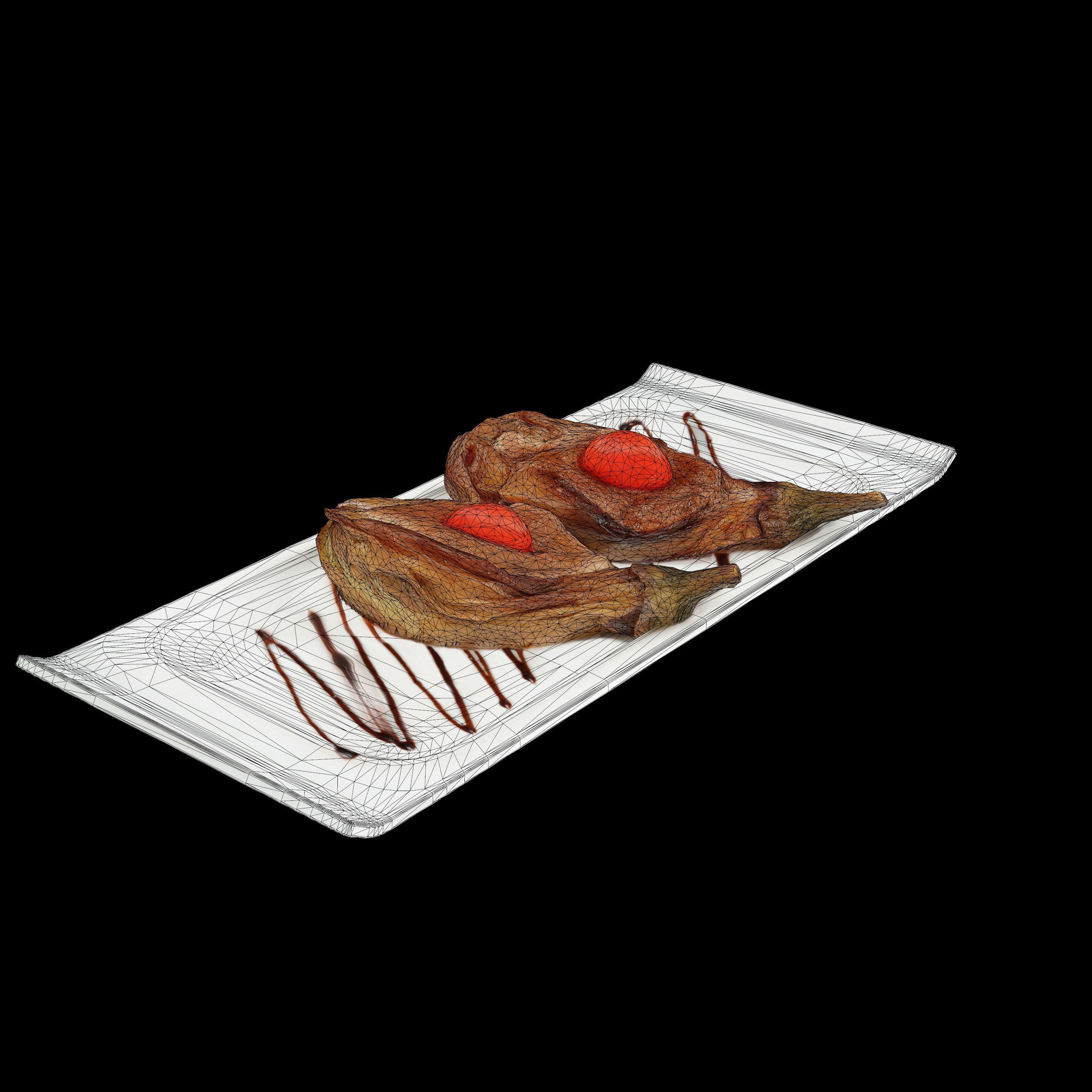 Eggplant  VR AR  low-poly 3d model Low-poly 3D model_14