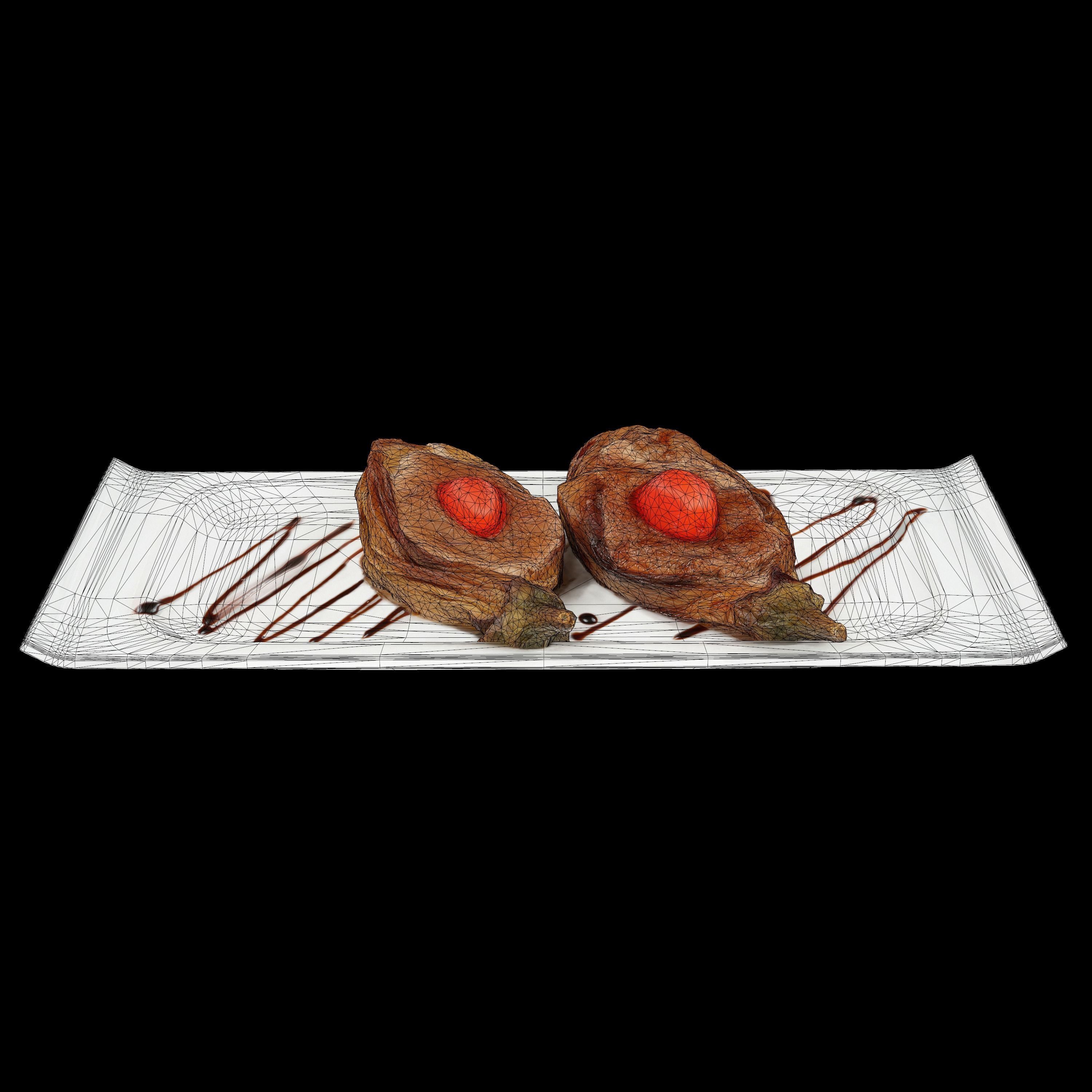 Eggplant  VR AR  low-poly 3d model Low-poly 3D model_13