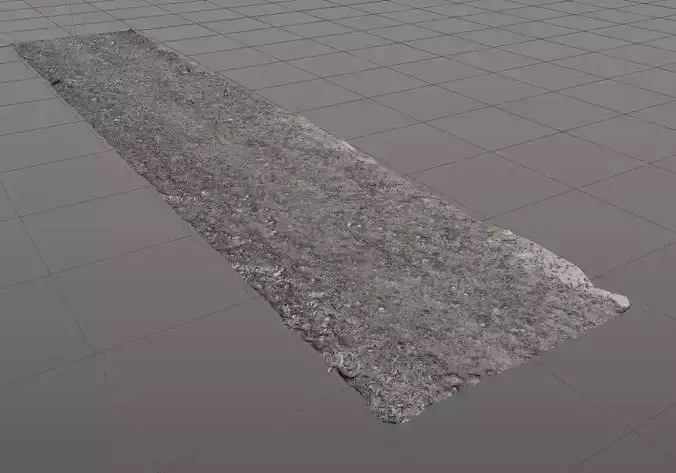 3D Scanned Gravel Road 002