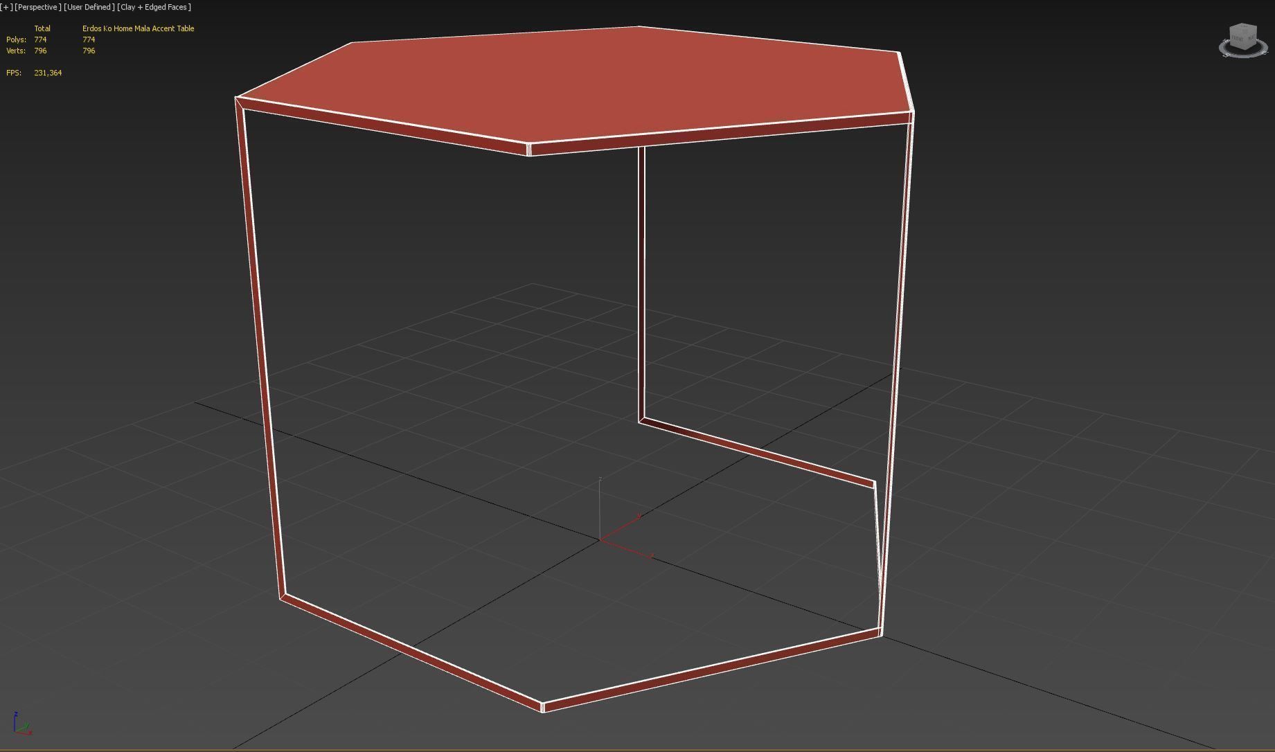 Erdos Ko Home Mala Accent Table 3D model_16