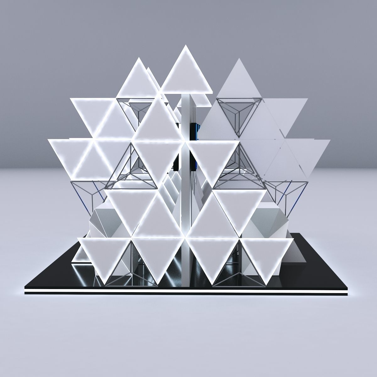 Modular Booth Design 3D model_4