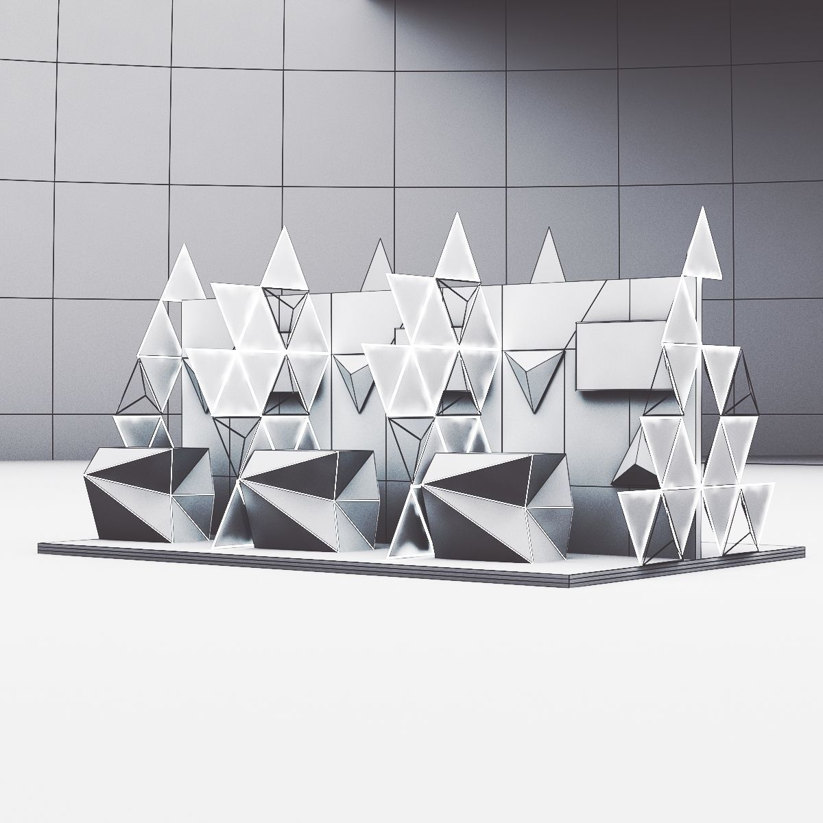 Modular Booth Design 3D model_14