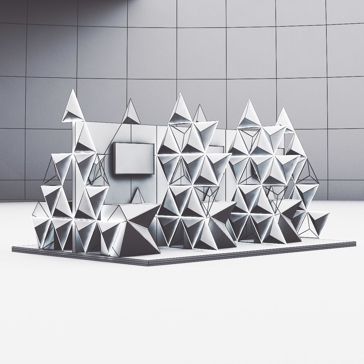 Modular Booth Design 3D model_11