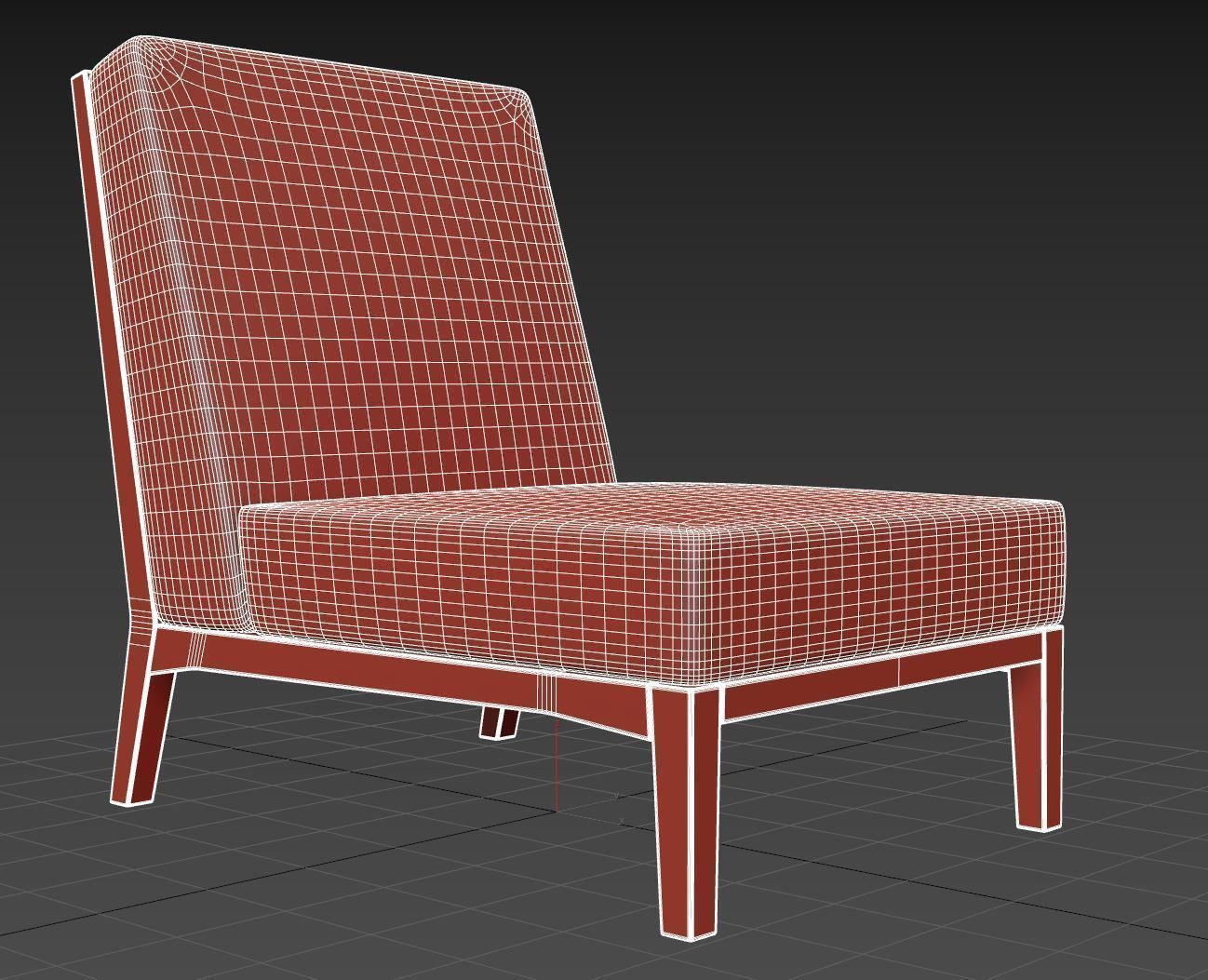 Holly Hunt IO chair 3D model_16
