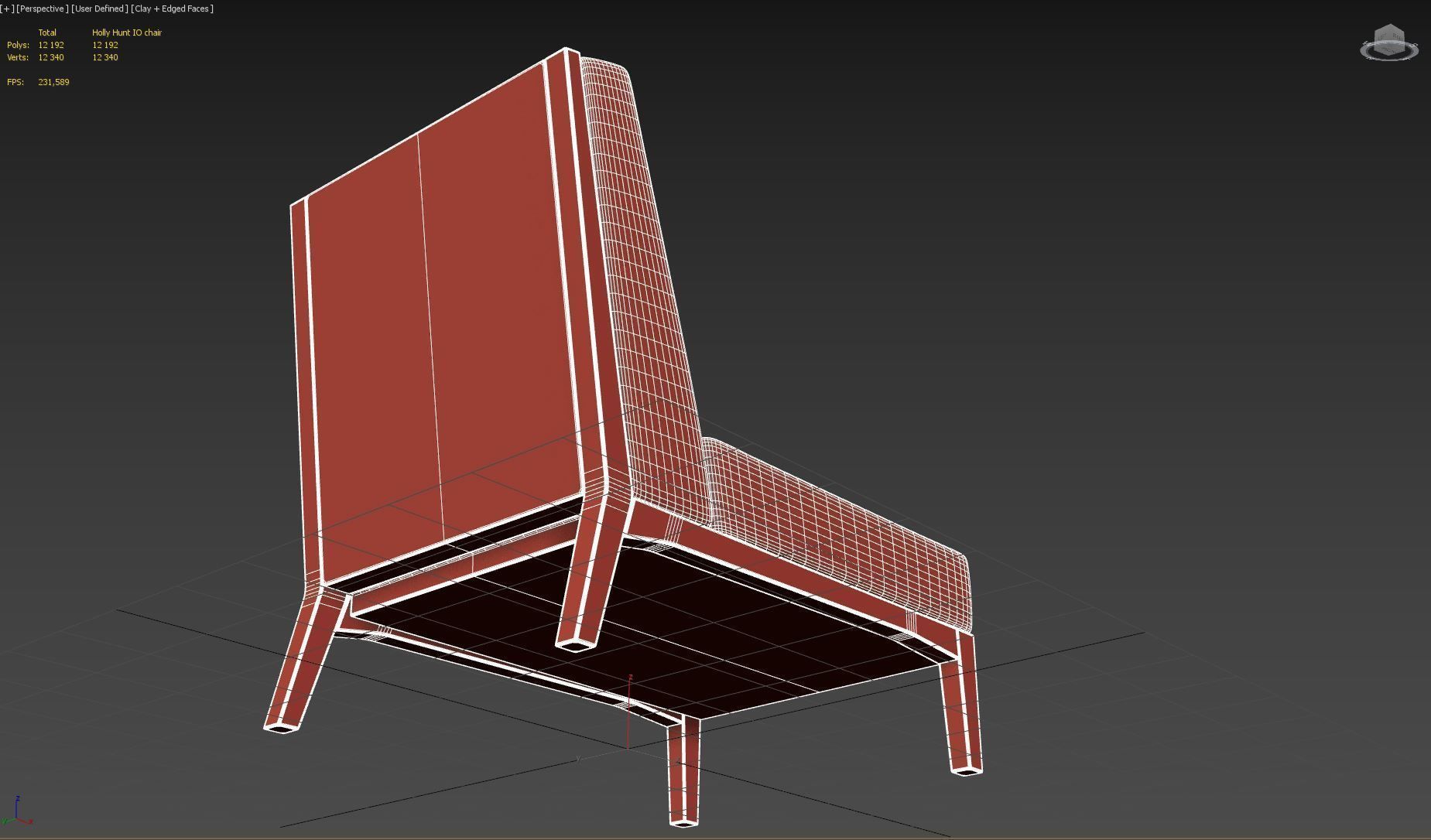 Holly Hunt IO chair 3D model_17