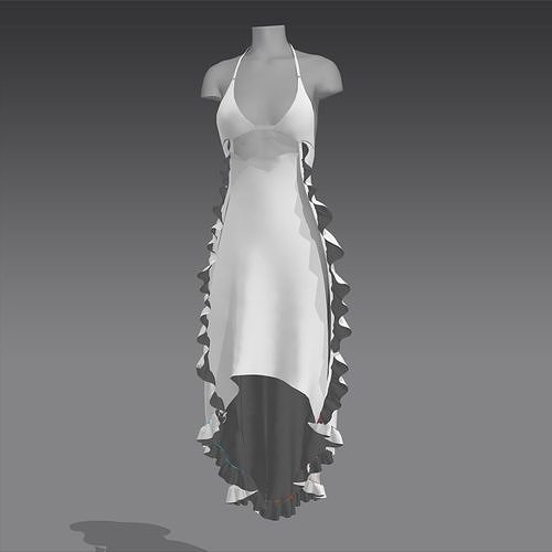 dress summer Free 3D model