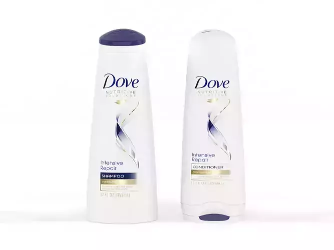 Dove Nutritive Solutions Shampoo and Conditioner 3D model