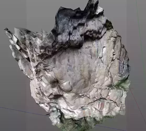 3D Scanned Rock and Cliff face 002