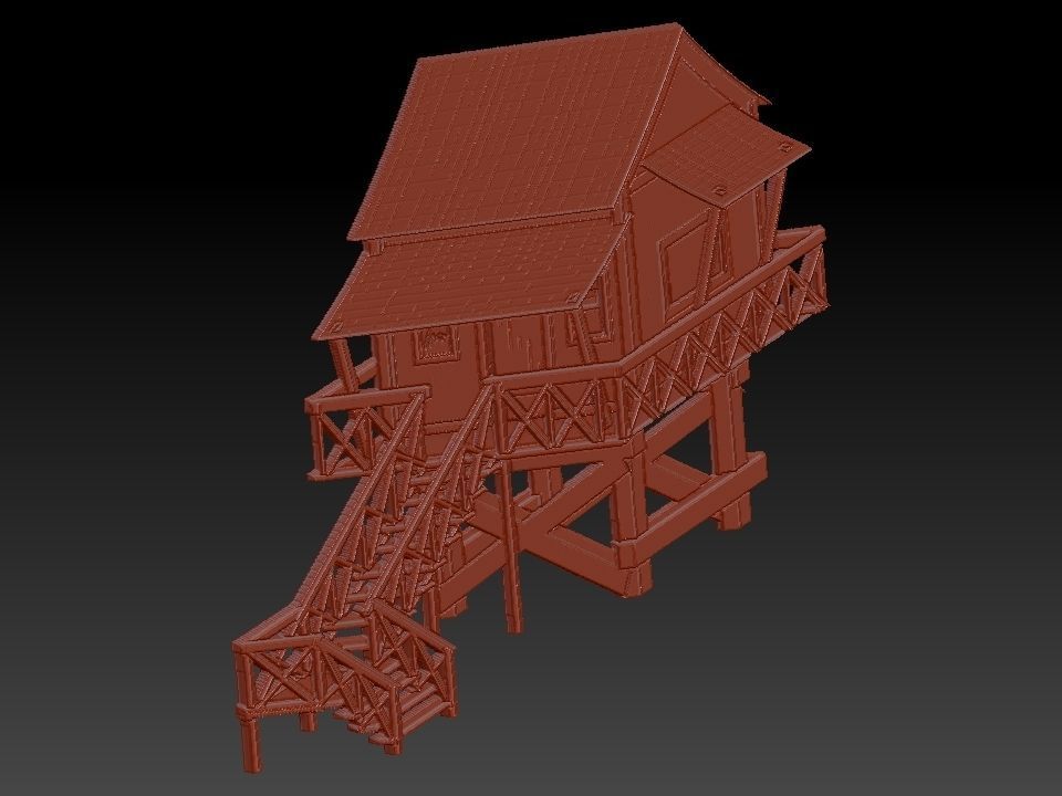 COTTAGE HOUSE  Free 3D model_19