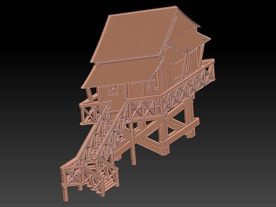 COTTAGE HOUSE  Free 3D model_20