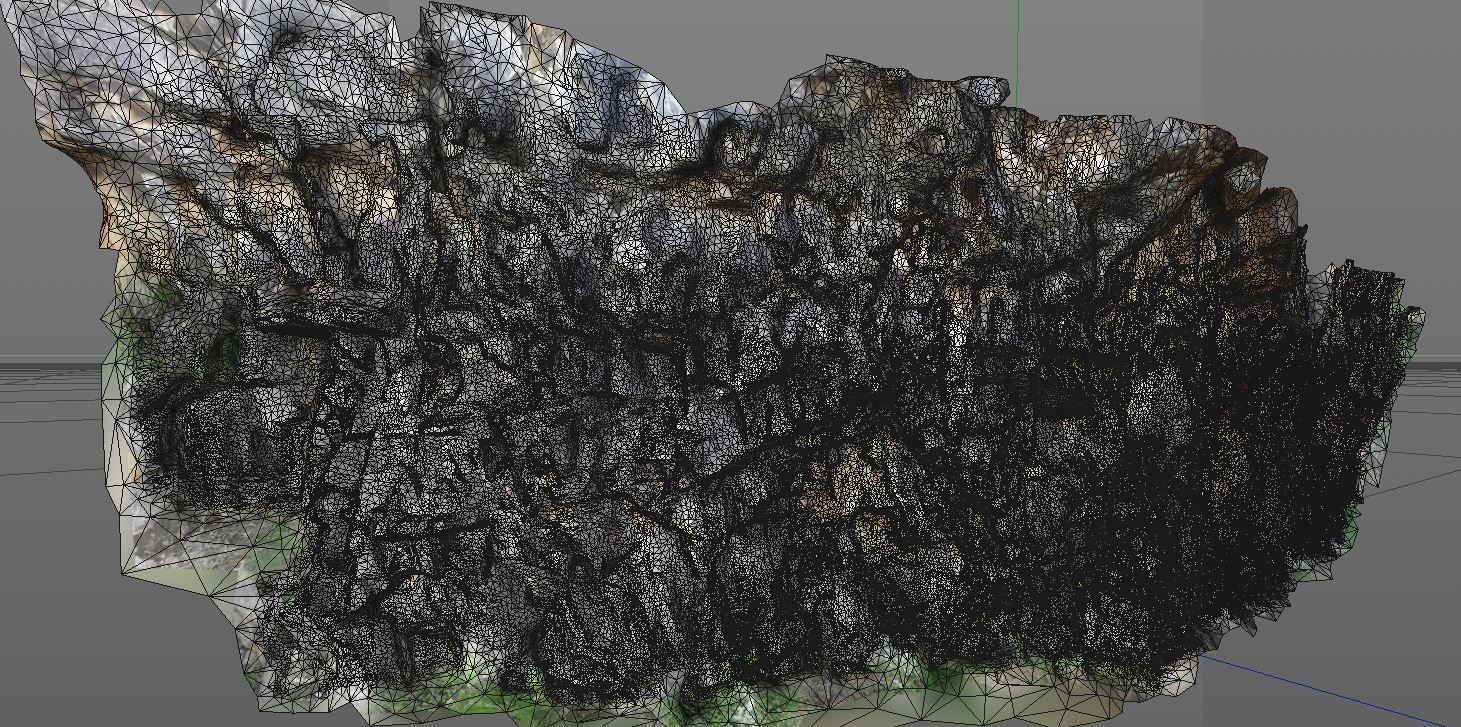 3D Scanned Rock and Cliff face 003 3D model_8