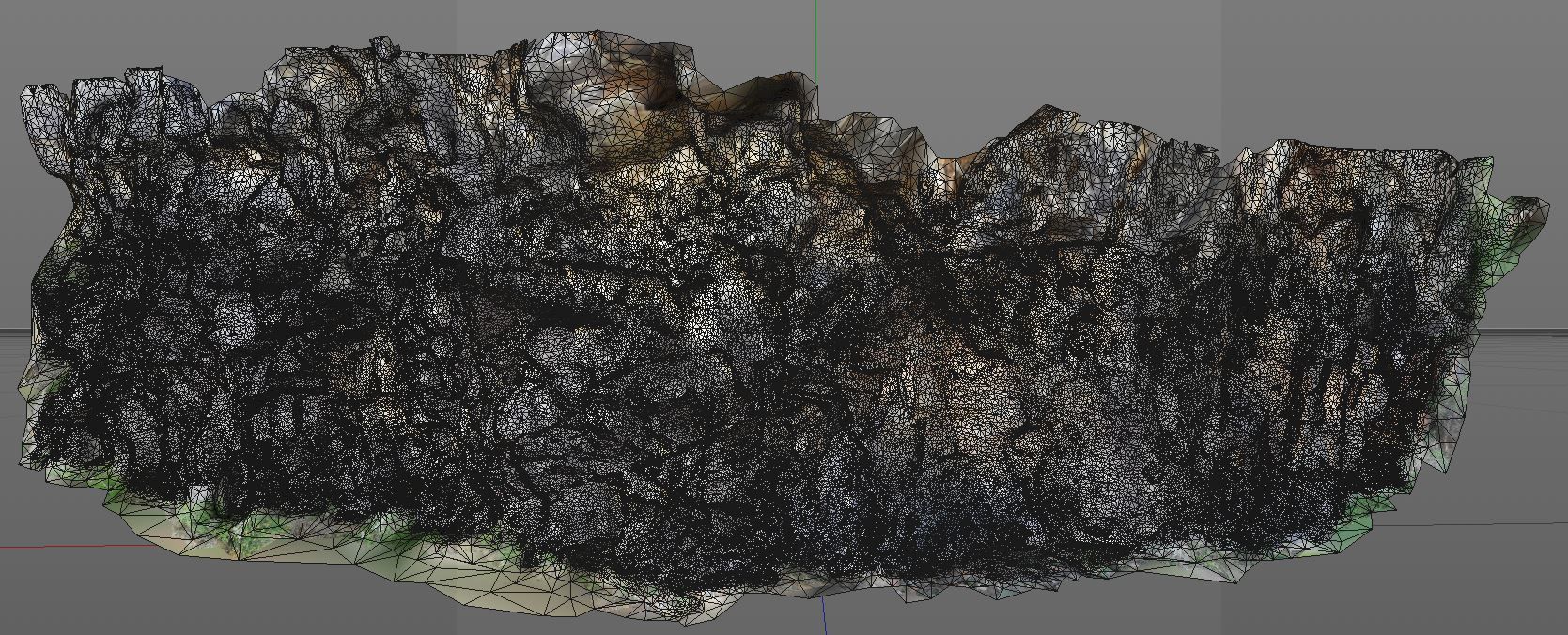 3D Scanned Rock and Cliff face 003 3D model_6
