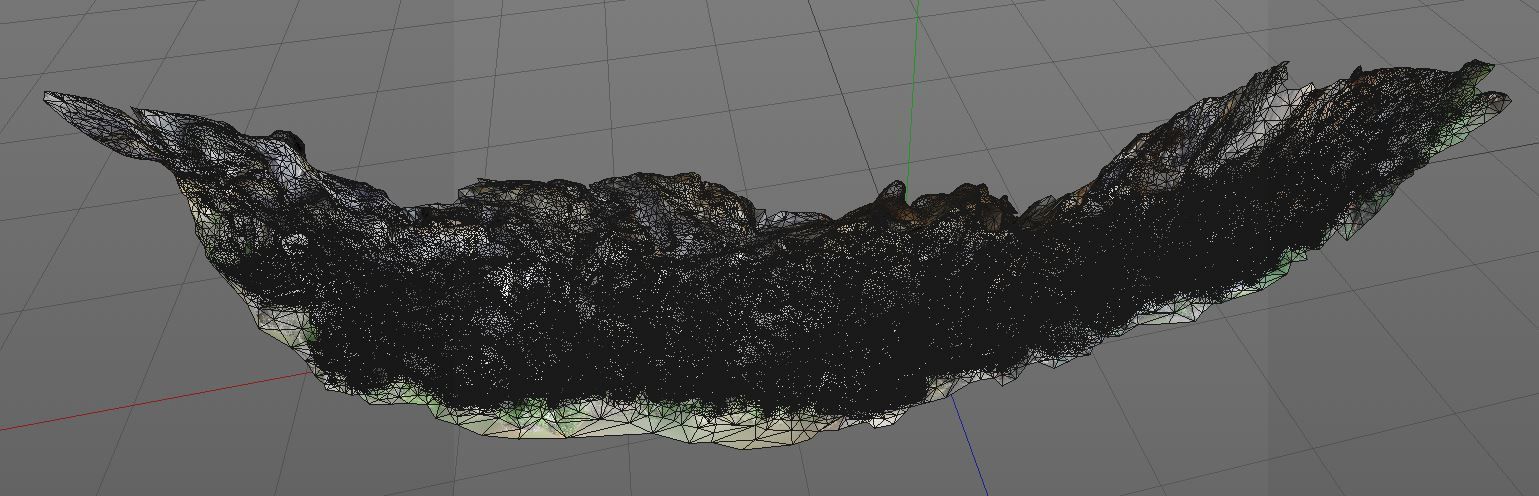 3D Scanned Rock and Cliff face 003 3D model_9