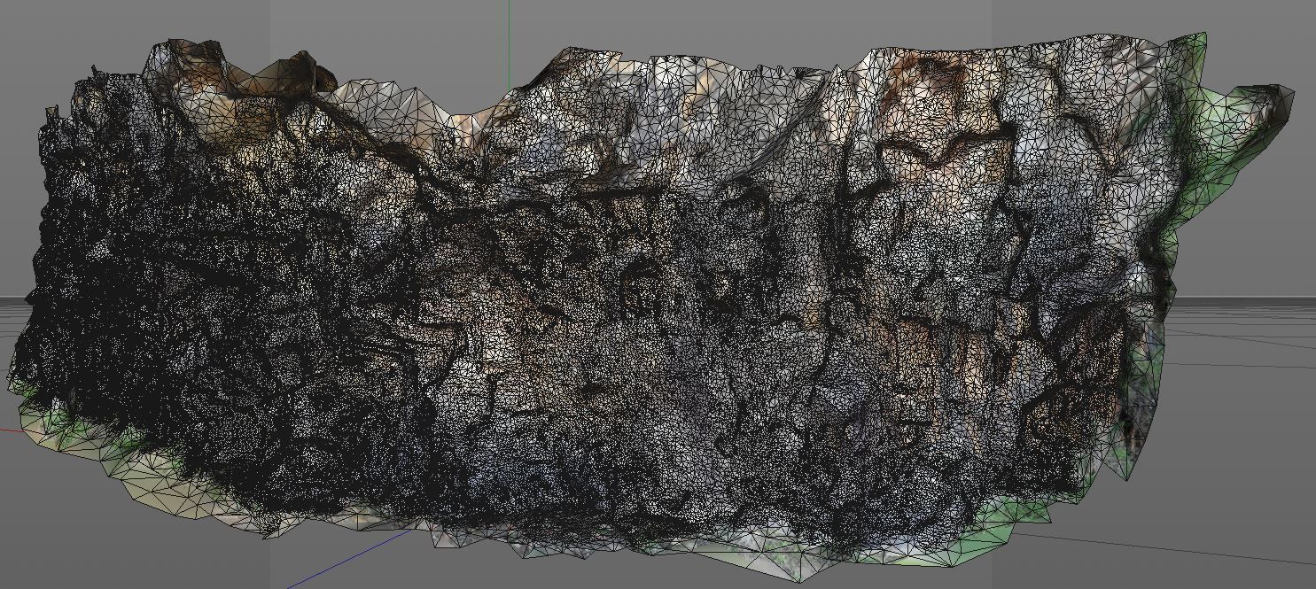 3D Scanned Rock and Cliff face 003 3D model_5