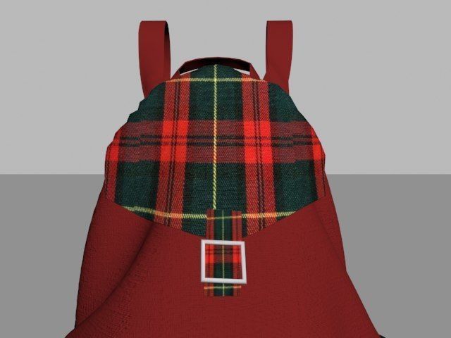 Soft Back Pack Free 3D model_7