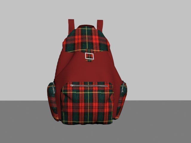 Soft Back Pack Free 3D model_4