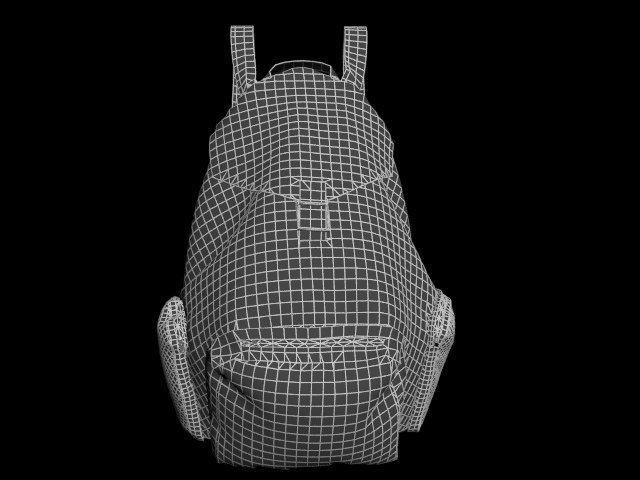 Soft Back Pack Free 3D model_9
