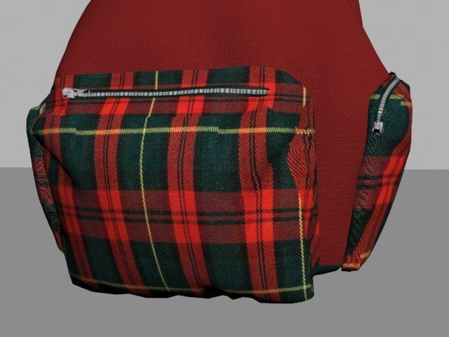 Soft Back Pack Free 3D model_6