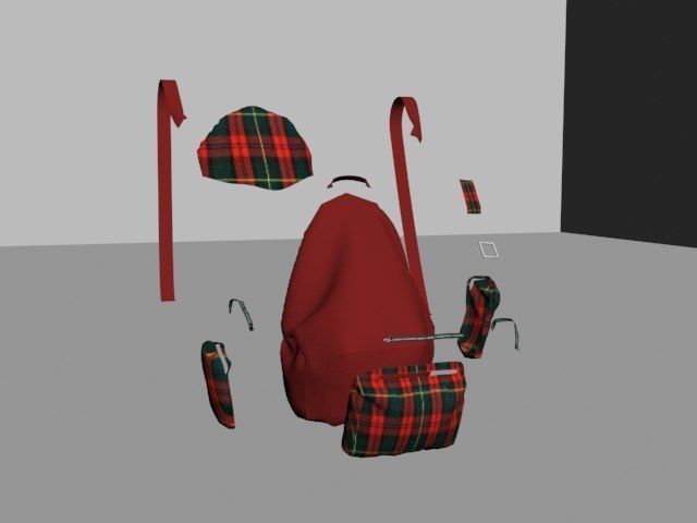 Soft Back Pack Free 3D model_8