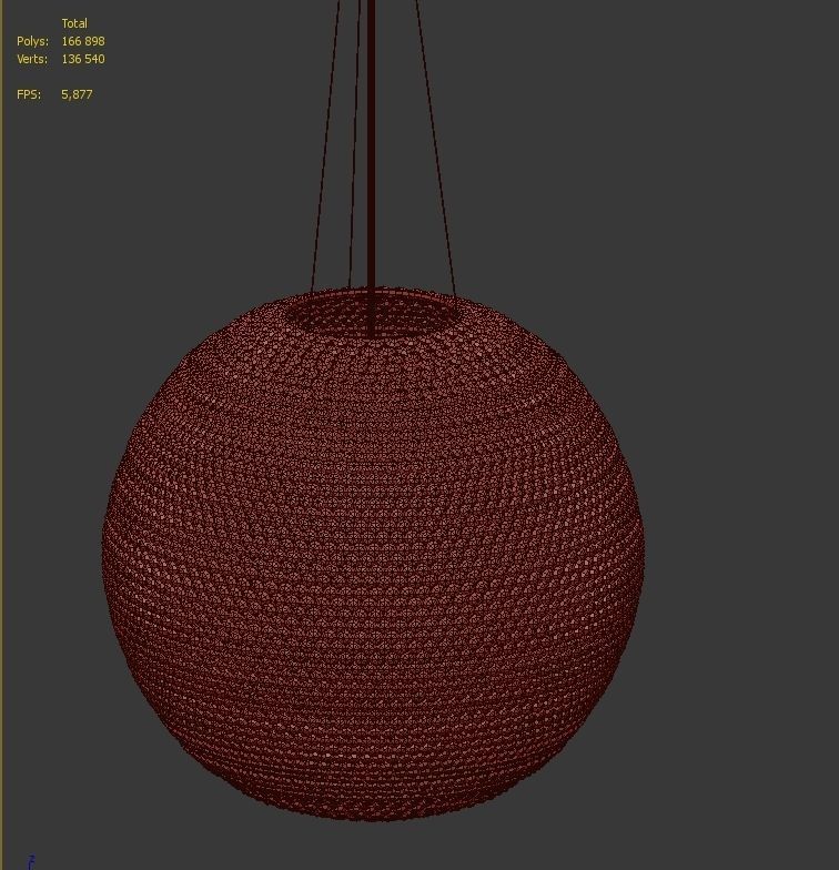 Romatti Biondo Chandelier 3D model_4