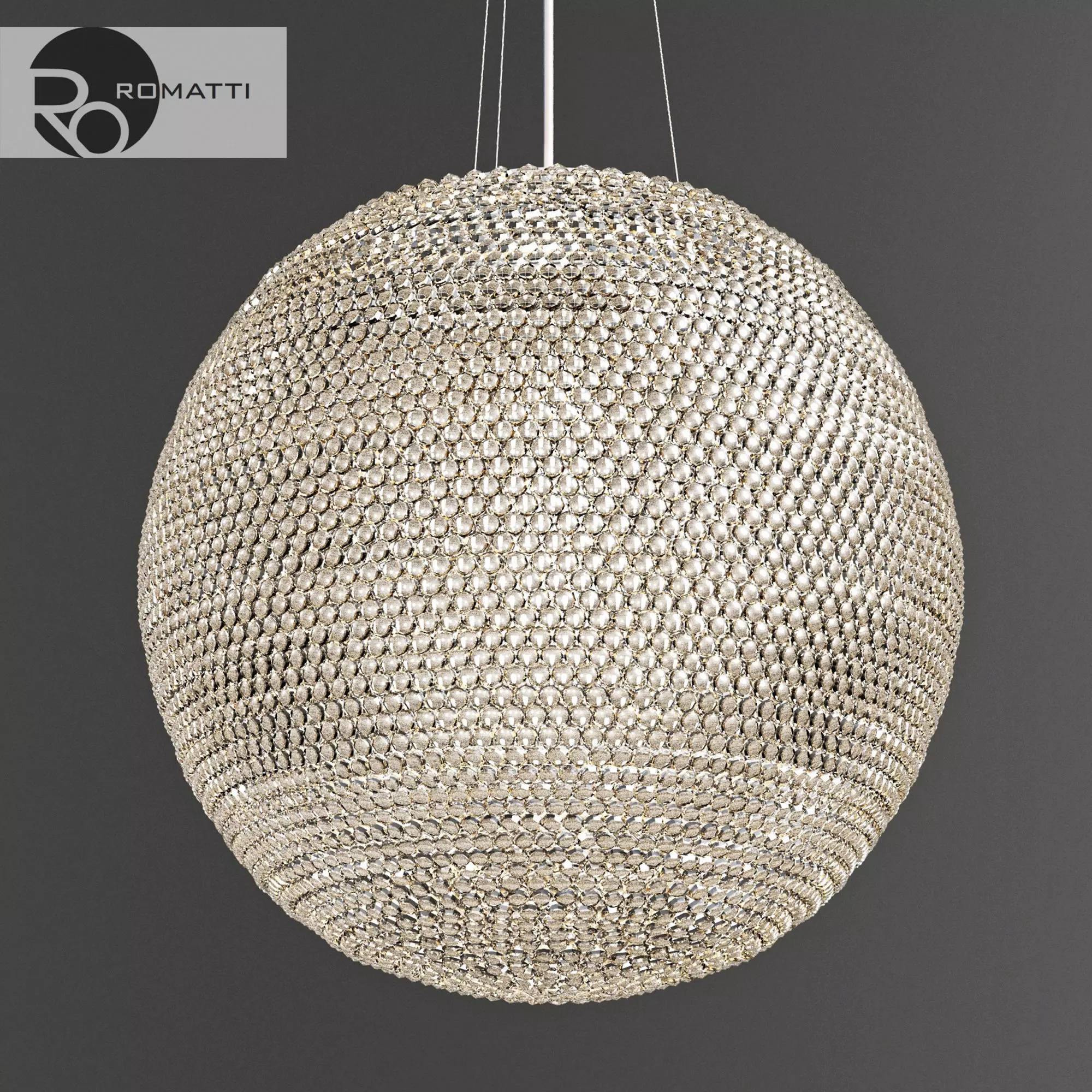 Romatti Biondo Chandelier 3D model_0