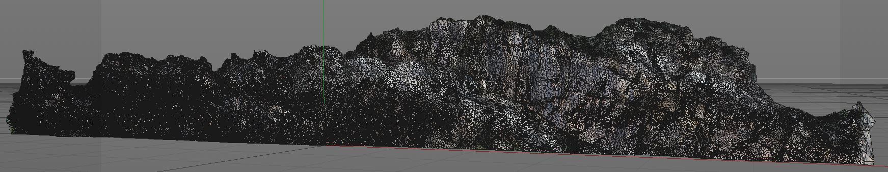 3D Scanned Rock and Cliff face 003 3D model_1