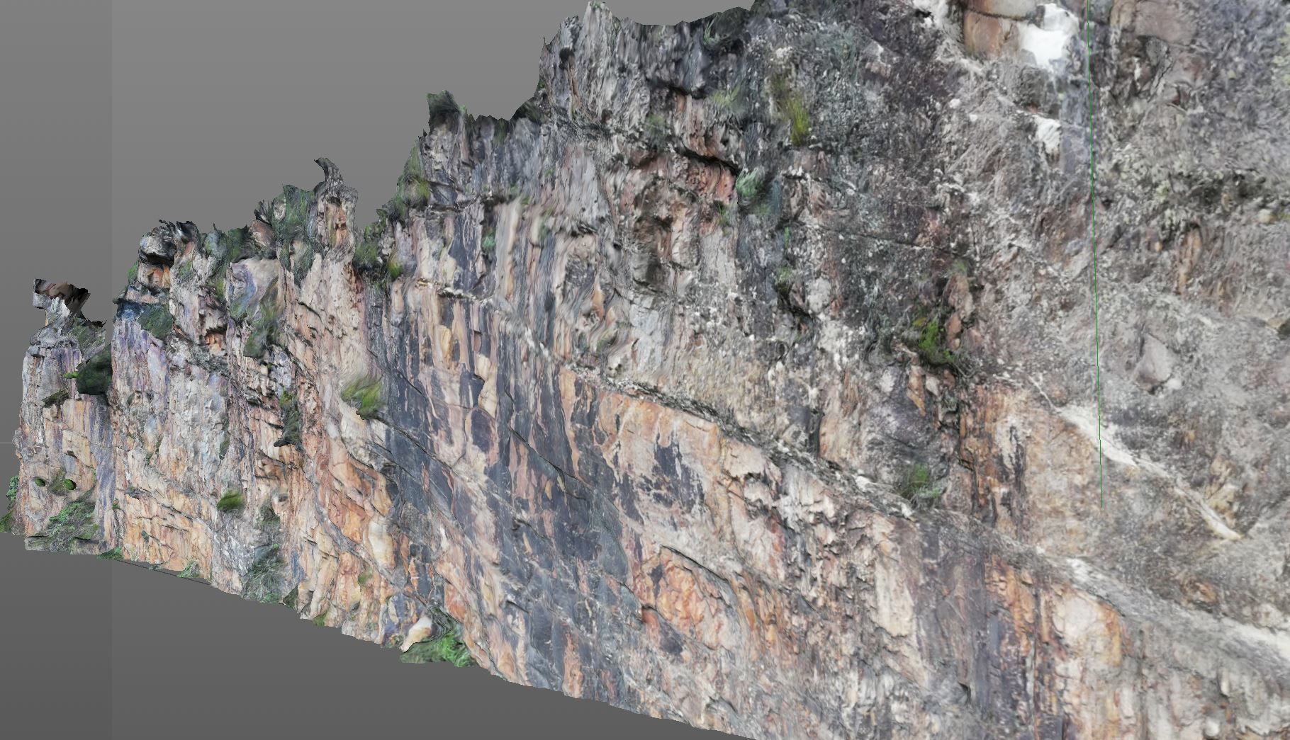 3D Scanned Rock and Cliff face 003 3D model_8