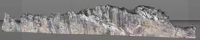 3D Scanned Rock and Cliff face 003 3D model