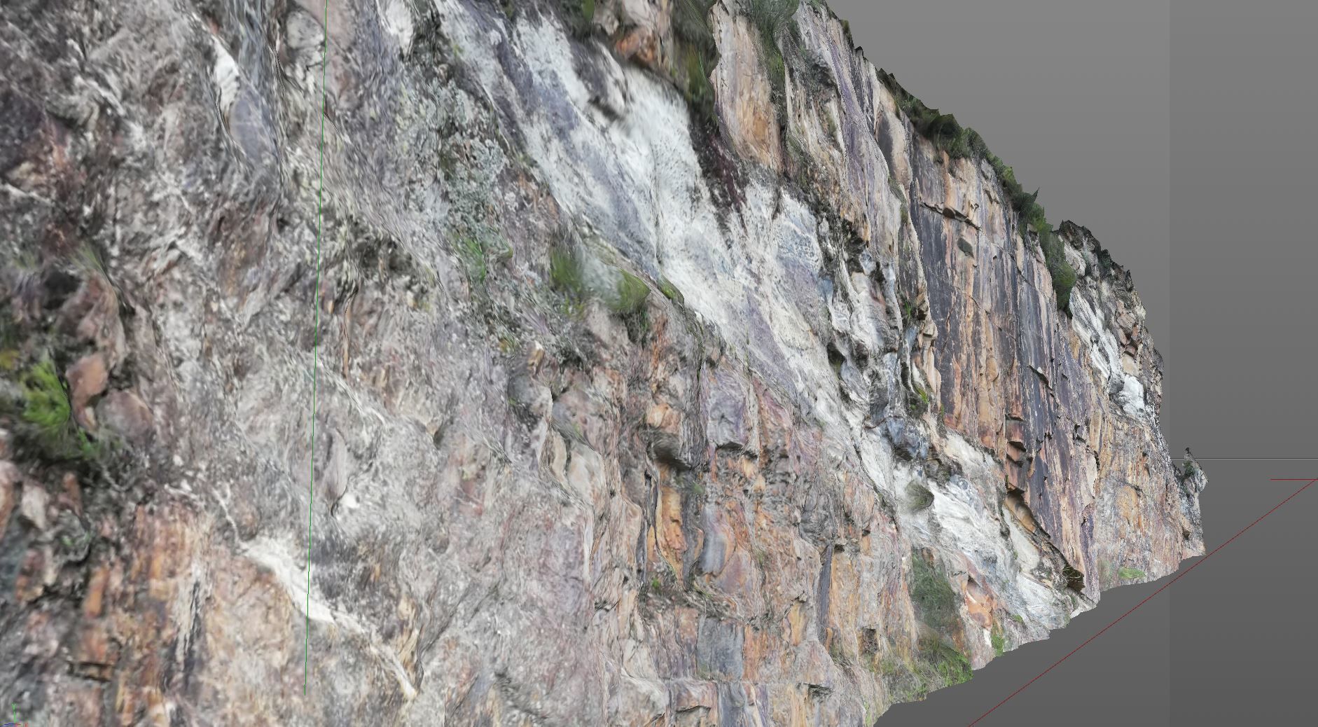 3D Scanned Rock and Cliff face 003 3D model_2