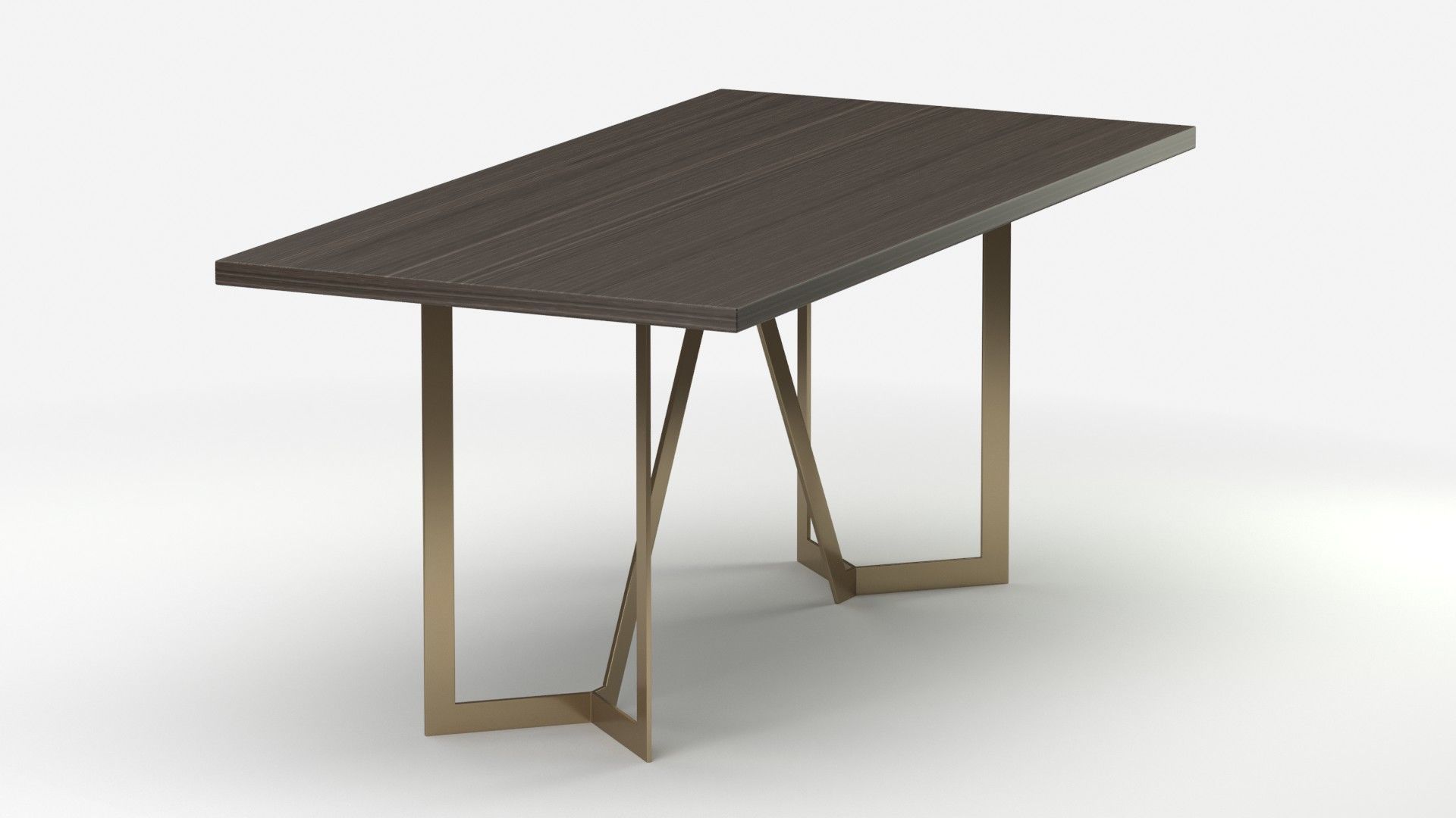 West Elm Tower Dining Table 3D model_4