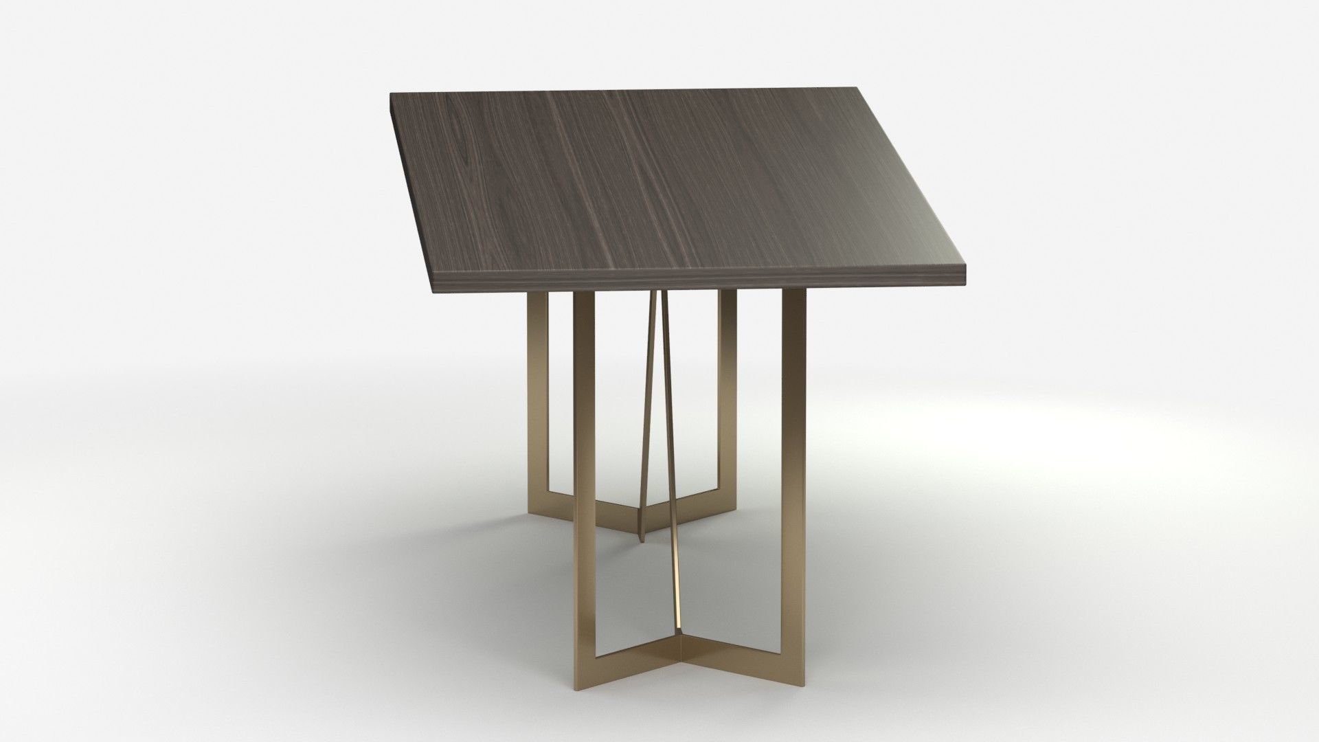 West Elm Tower Dining Table 3D model_5