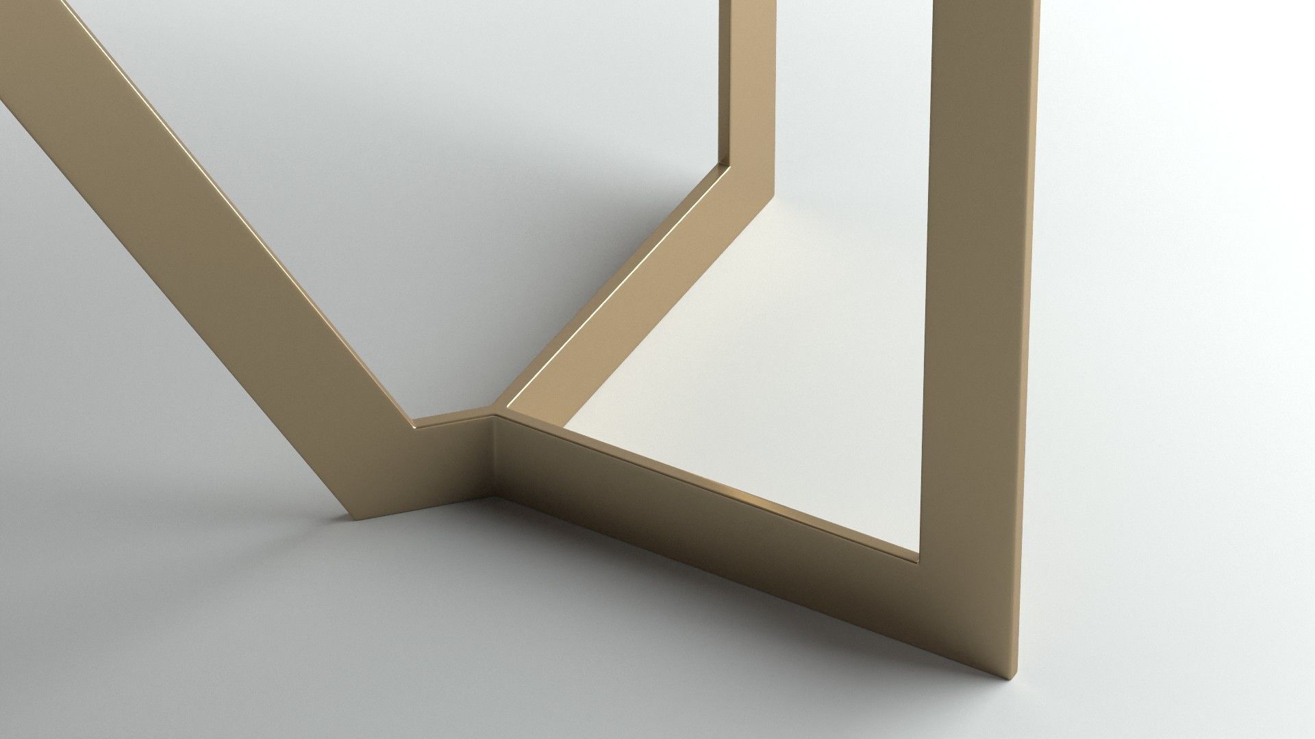 West Elm Tower Dining Table 3D model_2