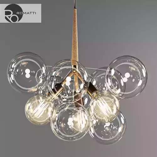 Bubble glass chandelier by PELLE Hanging Lamp by Romatti