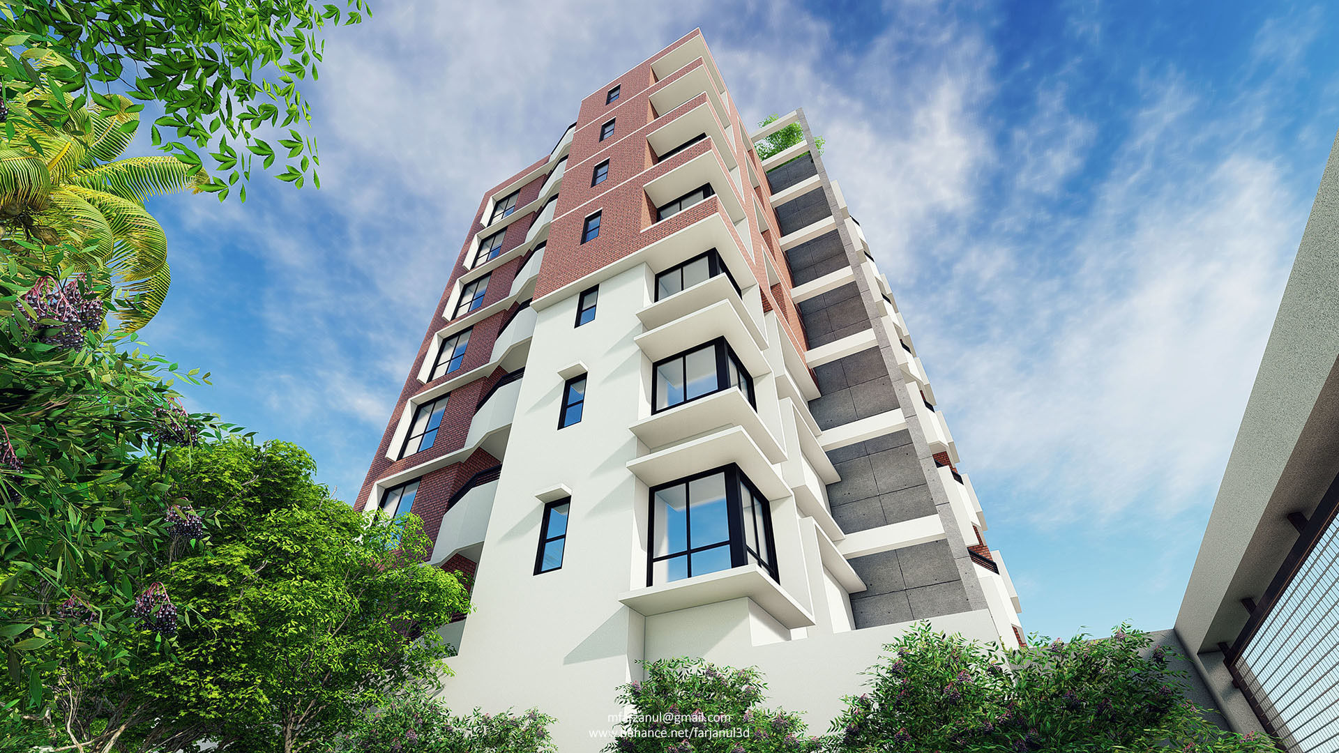 Apartment building 17 Lumion 8 Scene 3D model_12