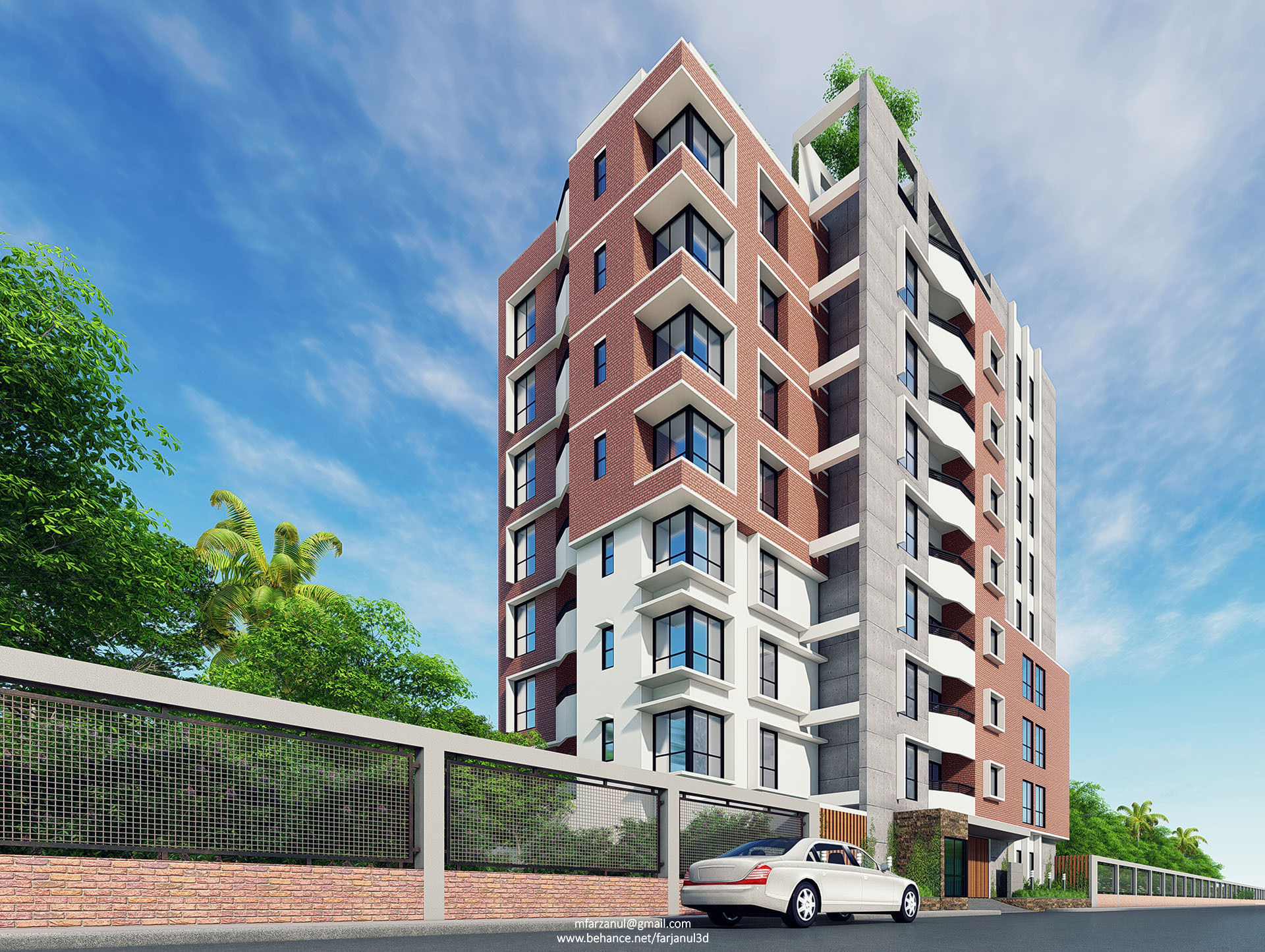 Apartment building 17 Lumion 8 Scene 3D model_2