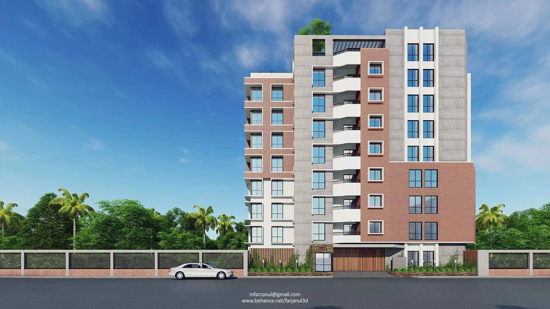 Apartment building 17 Lumion 8 Scene 3D model_0