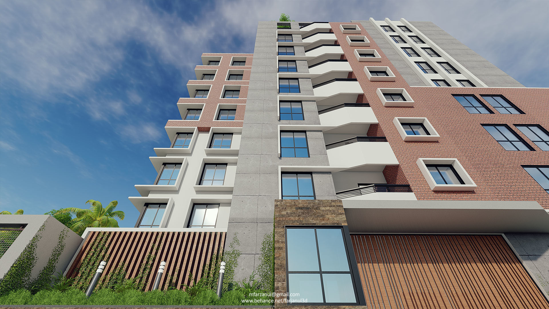 Apartment building 17 Lumion 8 Scene 3D model_10