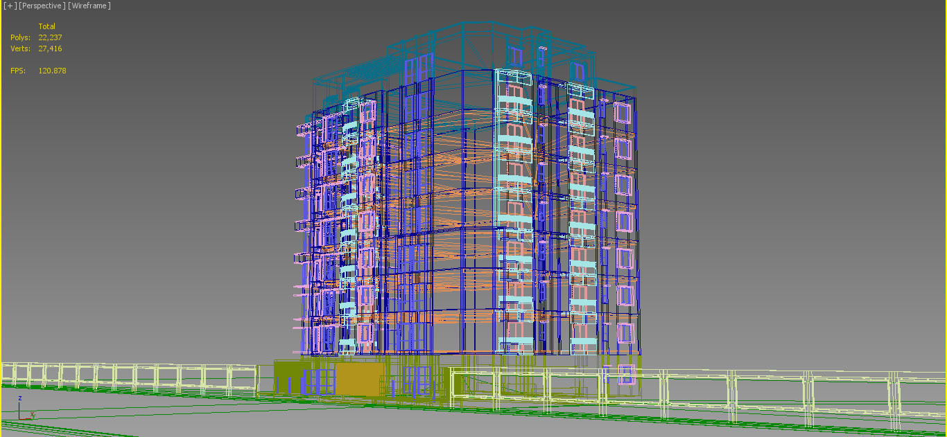 Apartment building 17 Lumion 8 Scene 3D model_5