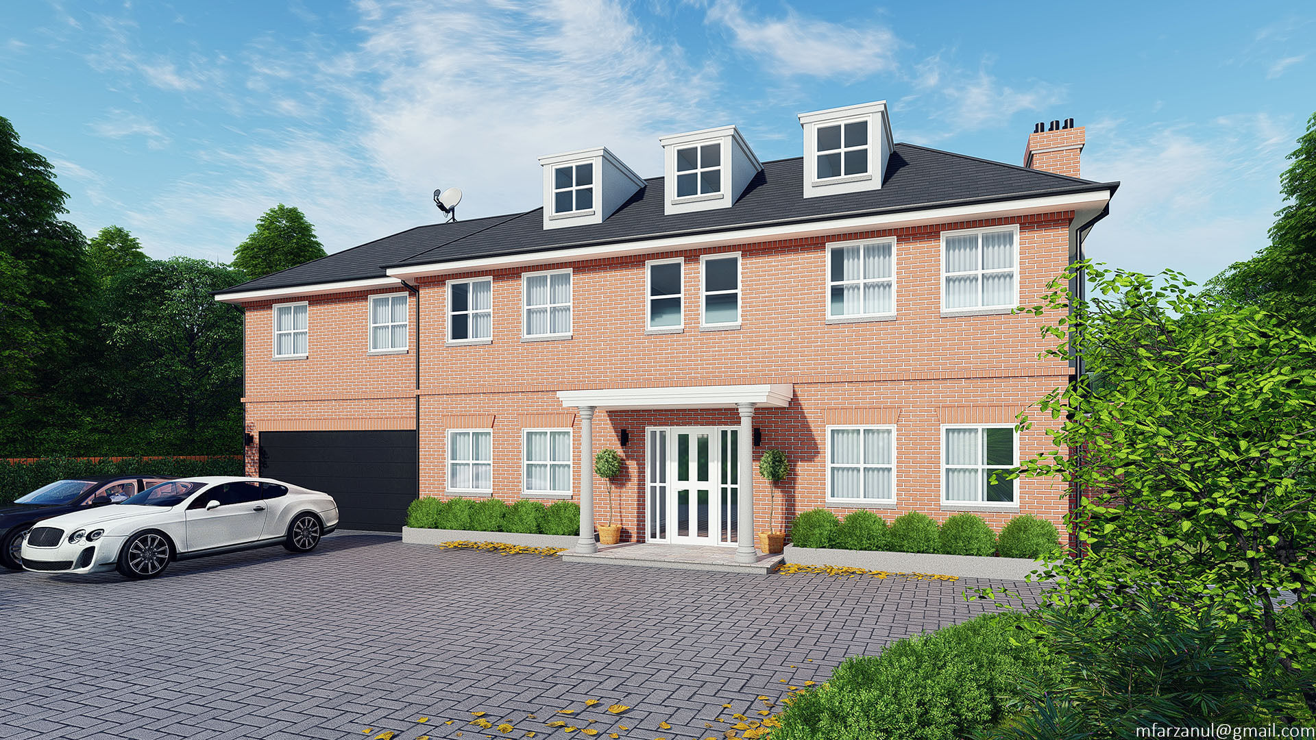 Brick House 1 Lumion 8 Scene 3D model_8