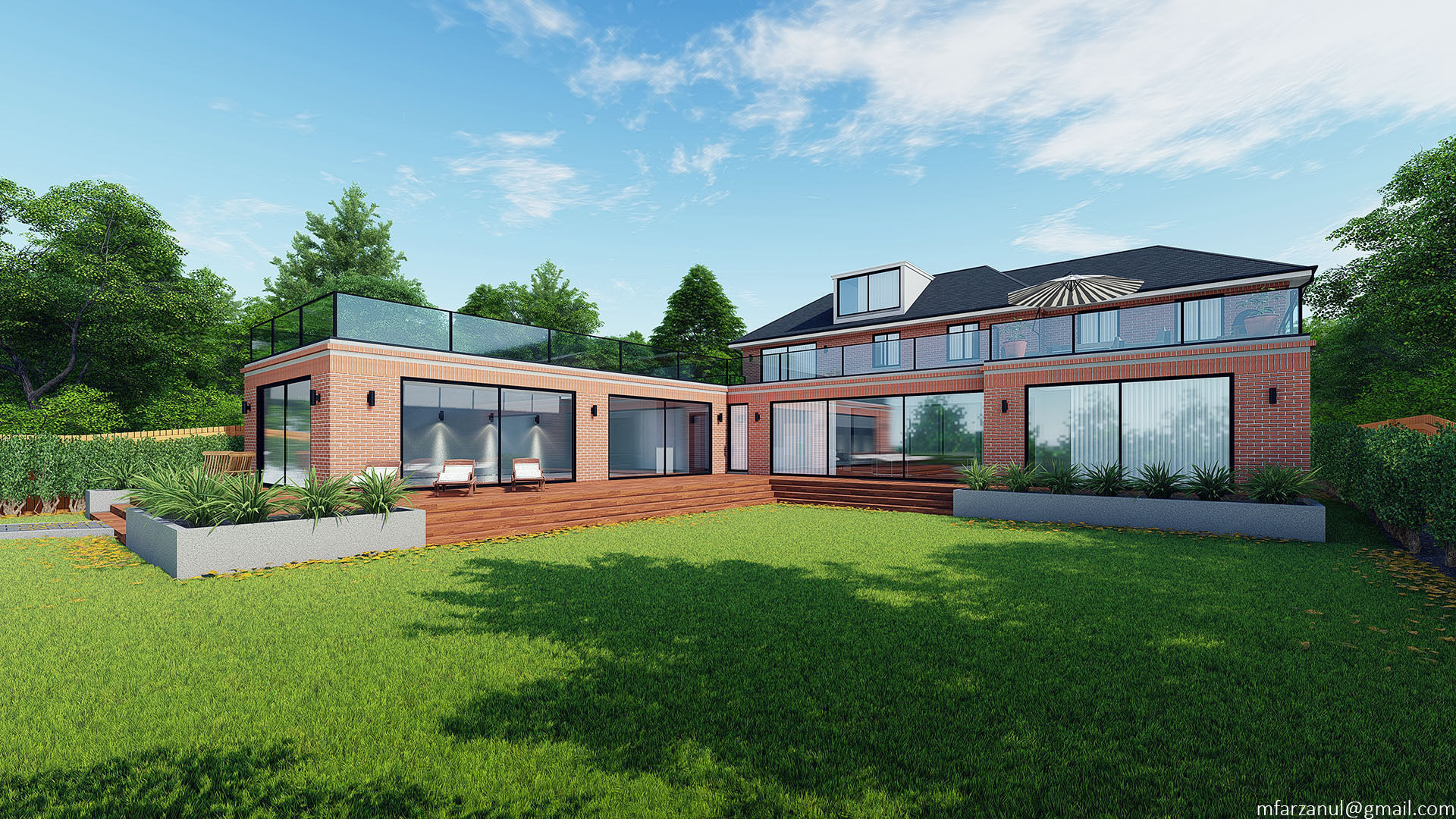 Brick House 1 Lumion 8 Scene 3D model_11