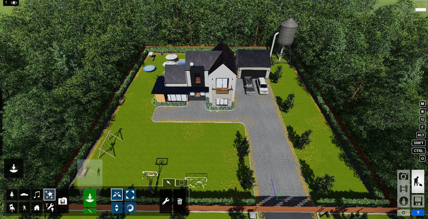 Modern Barn House 1 Lumion 8 Scene 3D model_12