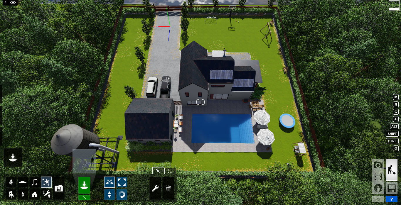 Modern Barn House 1 Lumion 8 Scene 3D model_11