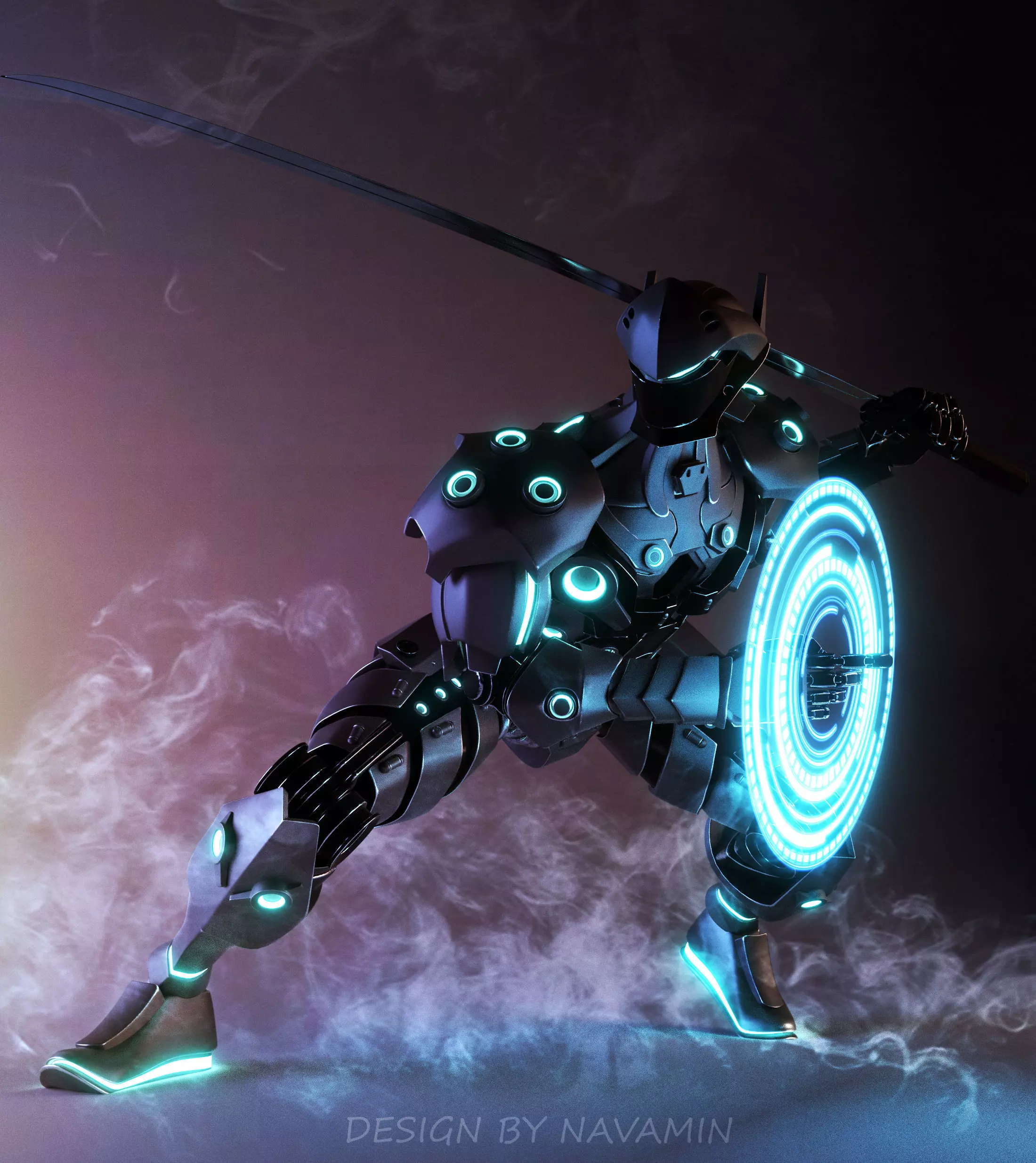 Ninja robot design mk1 3D model