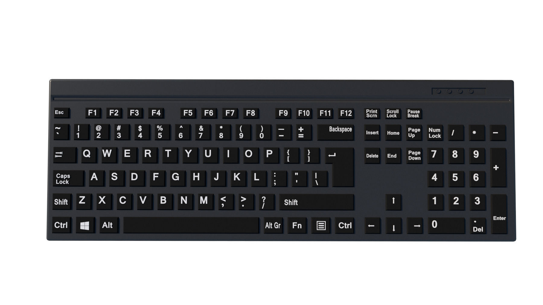 Computer Equipment Set 3D model_3